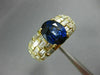 ESTATE LARGE 5.32CT DIAMOND & AAA SAPPHIRE 18KT YELLOW GOLD 3D ANNIVERSARY RING