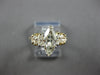 LARGE 1.70CT DIAMOND 14KT YELLOW GOLD MARQUISE GRADUATING ENGAGEMENT RING #27988