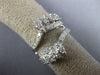 ESTATE WIDE .80CT DIAMOND 14KT WHITE GOLD INSERT WEDDING ANNIVERSARY RING #26107