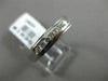 ESTATE .30CT DIAMOND 14KT WHITE GOLD 3D 8 STONE CHANNEL WEDDING ANNIVERSARY RING