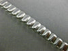ANTIQUE LONG 2.10CT DIAMOND 14KT WHITE GOLD 3D CLASSIC WAVE LINK BRACELET #18312