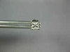ESTATE .43CT DIAMOND 14KT WHITE GOLD 3D PRINCESS SQUARE STUDS EARRINGS #1785