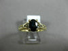 ESTATE 1.33CT DIAMOND & AAA OVAL SAPPHIRE 14K YELLOW GOLD FLOWER ENGAGEMENT RING