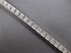 ESTATE LARGE 4.0CT DIAMOND 14KT WHITE GOLD ROUND SQUARE FILIGREE TENNIS BRACELET