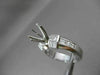 1.60CT DIAMOND 14K WHITE GOLD 3D PRINESS ROUND SEMI MOUNT ENGAGEMENT RING #18585