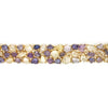 EXTRA LARGE 111.45CT DIAMOND & AAA MULTI COLOR SAPPHIRE 18K YELLOW GOLD BRACELET