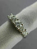 ESTATE .78CT ROUND DIAMOND 14KT WHITE GOLD 5 STONE LUCIDA ENGAGEMENT RING #18301
