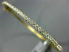 WIDE .90CT DIAMOND 18KT YELLOW GOLD CLASSIC SEMI ETERNITY ROUND BANGLE BRACELET