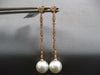 .47CT DIAMOND & AAA PINK SOUTH SEA PEARL 18K ROSE GOLD HEART SHAPE LOVE EARRINGS