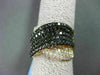 ESTATE LARGE 1.92CTW WHITE & BLACK DIAMOND 18KT YELLOW GOLD LOVE FUN RING