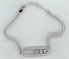 .72CT DIAMOND 18KT WHITE GOLD 3D PAST PRESENT FUTURE ADJUSTABLE FLOATINGBRACELET