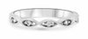 ESTATE .05CT DIAMOND 14KT WHITE GOLD 3D MARQUISE INFINITY LOVE ANNIVERSARY RING
