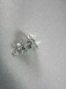 ANTIQUE .48CT 3D ROUND DIAMOND FILIGREE 14KT WHITE GOLD EARRINGS JACKET SETTINGS