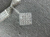 LARGE 1.75CT DIAMOND 14KT WHITE GOLD PRINCESS TWO IN ONE NECKLACE PENDANT #1584