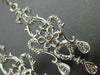 ESTATE .50CT DIAMOND 14KT WHITE GOLD 3D FLOWER HEART LEVERBACK HANGING EARRINGS