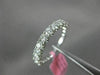 ESTATE .82CT DIAMOND 18K WHITE GOLD SEMI ETERNITY ROUND WEDDING ANNIVERSARY RING