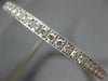 ESTATE LARGE 6.50CT DIAMOND 18KT WHITE GOLD 3D ETERNITY BANGLE CUFF BRACELET