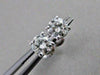 ESTATE .45CT ROUND DIAMOND 14KT WHITE GOLD 3D SCREW BACK STUD EARRINGS #21271