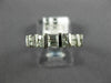 ESTATE .60CT ROUND & BAGUETTE DIAMOND 14KT WHITE GOLD 3D ANNIVERSARY RING #9498