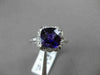 ANTIQUE 2.04CT DIAMOND & AAA AMETHYST 14KT WHITE GOLD EXTRA FACET FILIGREE RING