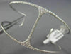 ESTATE WIDE 1.0CT DIAMOND 14K WHITE GOLD 3D HANDCRAFTED FLEXIBLE BANGLE BRACELET