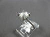 1.55CT SALT & PEPPER DIAMOND 18K WHITE GOLD 3D SOLITAIRE CUSHION ENGAGEMENT RING