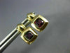 ESTATE .80CT AAA AMETHYST 14KT YELLOW GOLD 3D CLASSIC SQUARE STUD EARRINGS
