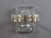 .73CT DIAMOND 18KT WHITE GOLD 3D ROUND & BAGUETTE CHANNEL PRONG MULTI ROW RING