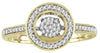 .20CT DIAMOND 14KT WHITE GOLD 3D CIRCULAR HALO CLUSTER SEMI ETERNITY LOVE RING