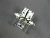 ESTATE .55CT DIAMOND 14K WHITE GOLD 3D MARQUISE SEMI MOUNT ENGAGEMENT RING #5771