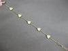.51CT DIAMOND 14K YELLOW GOLD MULTI HEART BY THE YARD ADJUSTABLE TENNIS BRACELET