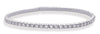 ESTATE .93CT DIAMOND 14KT WHITE GOLD CLASSIC ROUND ETERNITY CUFF TENNIS BRACELET