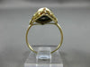 ANTIQUE OLD MINE DIAMOND & ONYX 14KT TWO TONE GOLD SWIRL MARQUISE RING #21458
