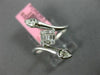 ESTATE WIDE .29CT DIAMOND 18KT WHITE GOLD 3D MULTI SHAPE SQUARE SNAKE LOVE RING