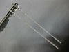 ESTATE LONG .45CT DIAMOND 18KT WHITE GOLD 3D CLASSIC BAR HANGING EARRINGS