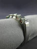 ESTATE .65CT DIAMOND 14KT WHITE GOLD 5 STONE 4mm CHANNEL ANNIVERSARY RING #3444