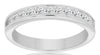 .75CT DIAMOND 14KT WHITE GOLD PRINCESS BEZEL CHANNEL INVISIBLE ANNIVERSARY RING