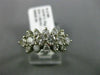 ANTIQUE 1CT DIAMOND 14KT WHITE GOLD 3D FLORAL MULTI ROW WEDDING ANNIVERSARY RING