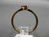 .34CT ROUND DIAMOND & AAA PEAR SHAPE RUBY 14KT ROSE GOLD FRIENDSHIP PROMISE RING