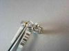 ESTATE WIDE 1.20CTW PLATINUM & 18KT YELLOW GOLD PAST PRESENT FUTURE DIAMOND RING
