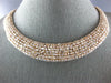 GIA EXTRA LARGE 55.46CT PINK DIAMOND 18K YELLOW GOLD 3D ETERNITY TENNIS NECKLACE