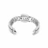 EXTRA LARGE 15.59CT DIAMOND 18K WHITE GOLD ROUND & BAGUETTE CUFF TENNIS BRACELET