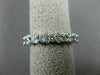 ESTATE .64CT DIAMOND 14KT WHITE GOLD ETOILE SEMI ETERNITY ANNIVERSARY RING #1224