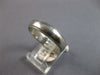 ESTATE PLATINUM 3D CLASSIC SOLID 5MM MILGRAIN MENS WEDDING ANNIVERSARY RING
