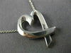 ESTATE TIFFANY & CO. 925 SILVER 3D CLASSIC OPEN HEART LOVE NECKLACE #26479
