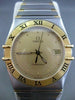 OMEGA CONSTELLATION 18KT YELLOW GOLD & STAINLESS STEEL MENS WATCH AMAZING #2013