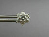 ESTATE .94CT DIAMOND 14KT WHITE GOLD CLASSIC STAR FLOWER CLUSTER EARRINGS #21017