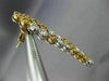 ESTATE 2.06CT WHITE & FANCY YELLOW DIAMOND 18K TWO TONE GOLD 3D HANGING EARRINGS