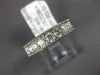 WIDE 1.23CT DIAMOND 18KT WHITE GOLD 10 STONE FILIGREE MILGRAIN ANNIVERSARY RING