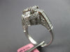 LARGE 1.40CT DIAMOND 18KT WHITE GOLD 3D ROUND & BAGUETTE CLUSTER ENGAGEMENT RING